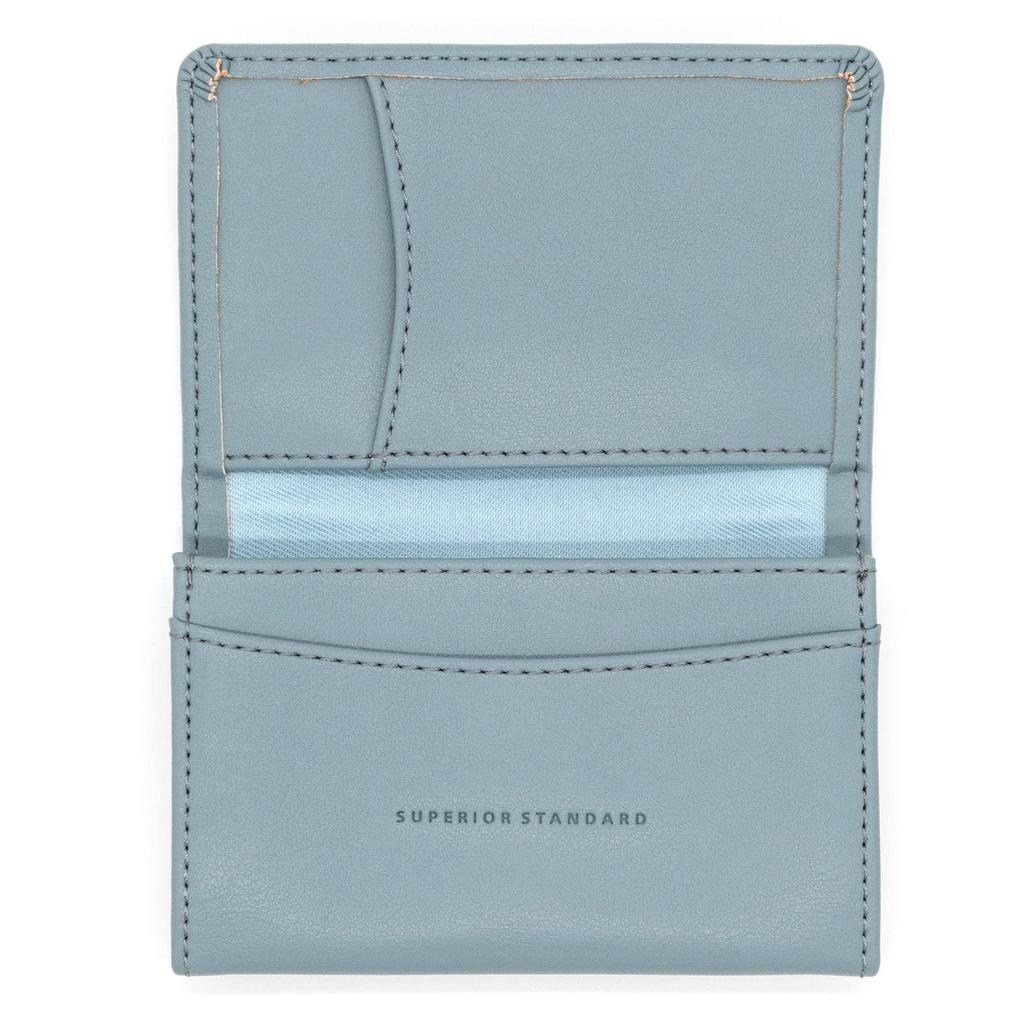 Luddite Business Card Superior Blue Gray Holder, Standard, LDKS-BC-27,