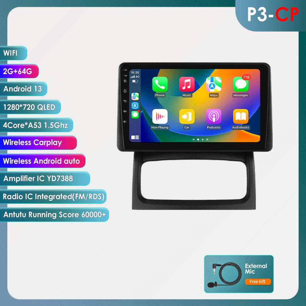 Hizpo Android 13 Automobilinis Radijas Renault Clio 2 2000-2012 belaidis CarPlay Android Auto 2din automobilinis Išmanusis Ekranas Bluetooth Autoradijas DVR Kamera RDS FM