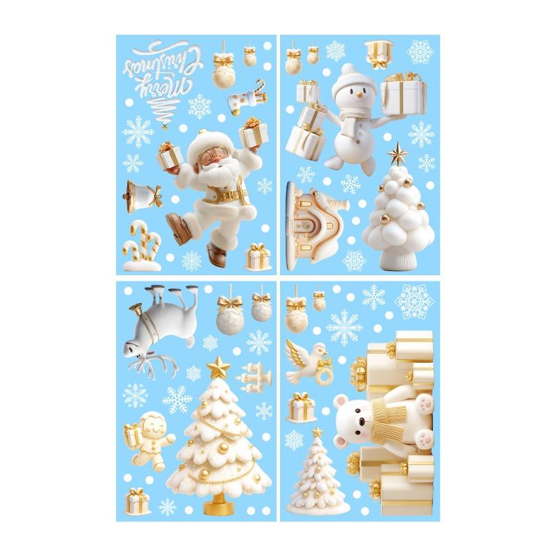 Christmas Decoration Stickers, Window Background Decorations, Wall Poster Paintings