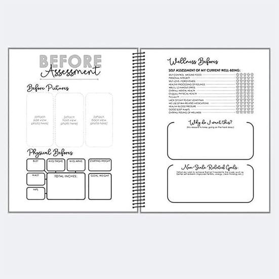 Challenge Accepted Fitness Planner 90 Day Exercise And Food Journal with Progress Checks Bedtime Reflection Habit Tracker Meal Workout Health Diary