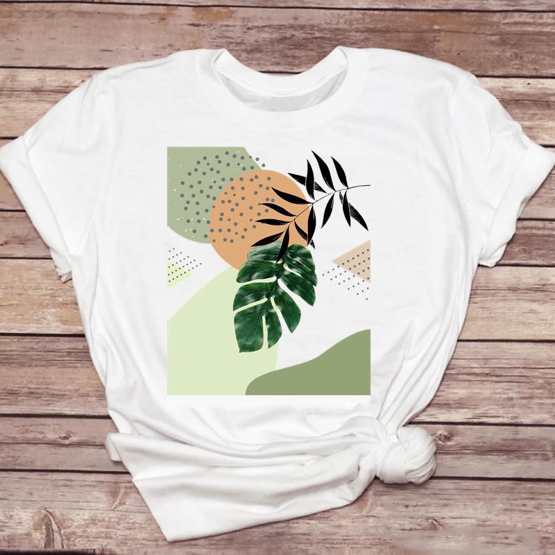 Clothes For Women Cartoon Kawaii Ladies Short Sleeve Casual Summer Print Female Clothes Fashion Tops Tshirt Natural Scenery