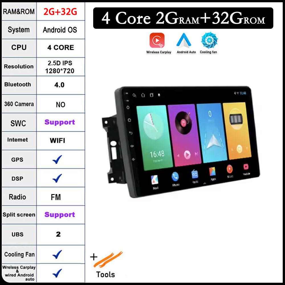 

10 дюймов для Jeep Wrangler 3 JK 2007 - 2018 QLED DSP RDS Android 14 автомобильное радио Авторадио GPS навигация стерео