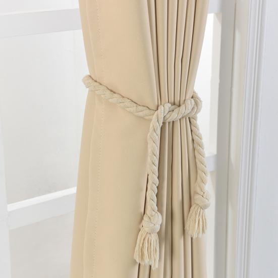 Buy 2Pcs Handmade Hemp Rope Curtain Drapes Tieback Holdback Holder Line ...