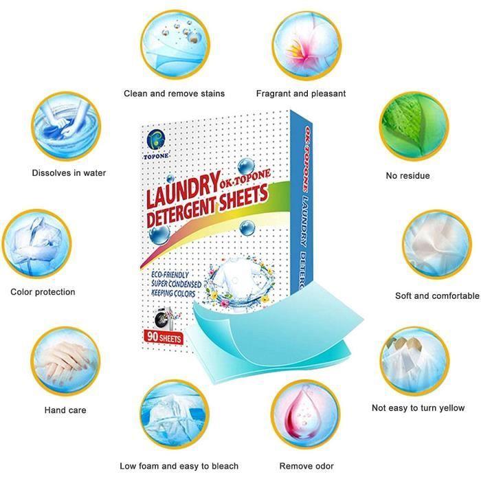 Concentrated Laundry Detergent Sheets, 90 Loads of Liquid-Free Laundry Detergent Sheets, Detergent Strips At [244]