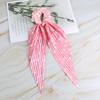 Hair Rope Dot Print Handmade Pleated Ribbon Hair Tie No Damage High Elasticity Ponytail Holder Daily Hair Accessory