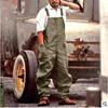 Salopette casual da uomo larga Salopette da uomo dritta Salopette retrò americana 4 colori di tendenza versatile monopezzo con bretelle pantaloni