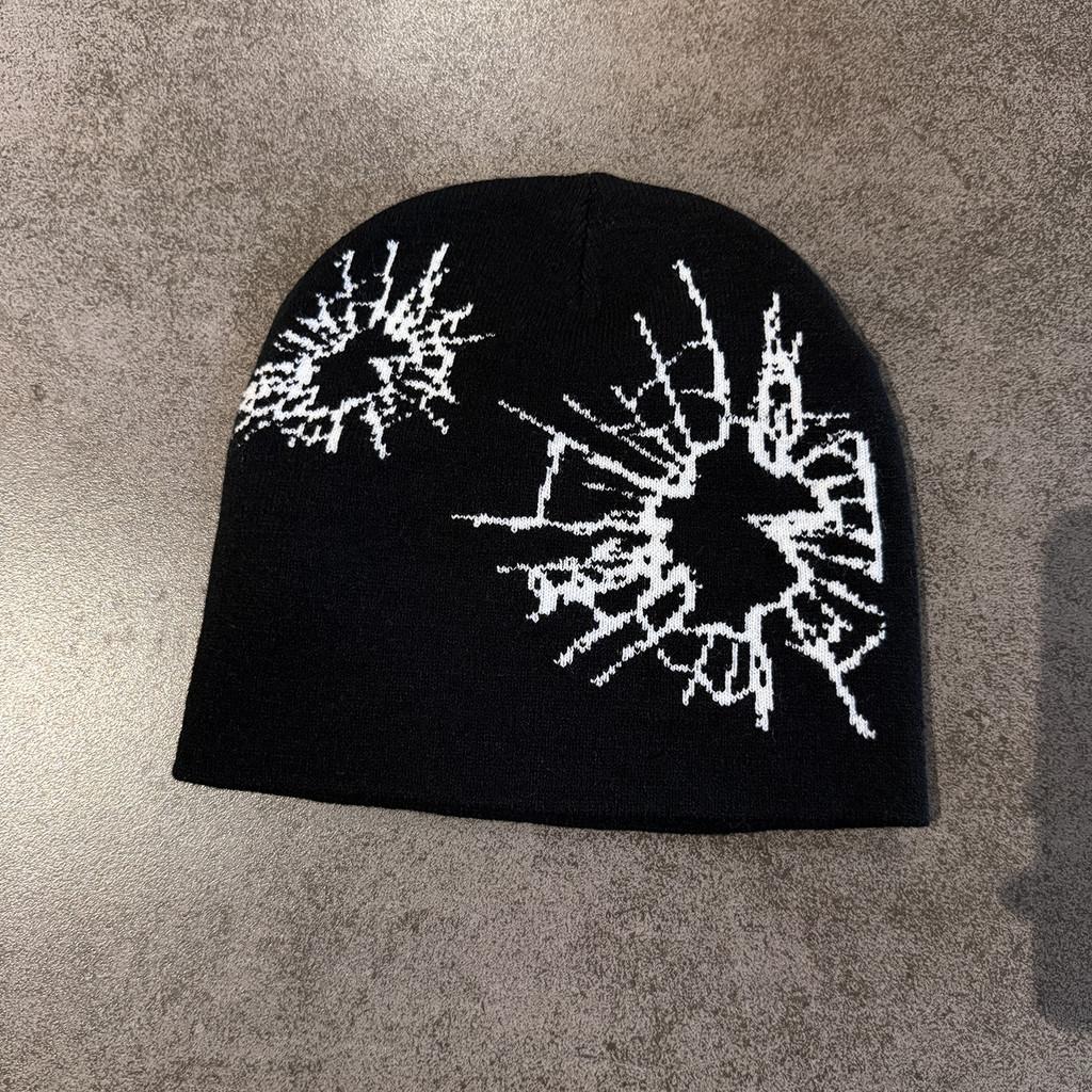 Fashion Beanie Knit With Print Design For Daily Outdoor Cold Use Climate