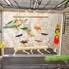 1 Stück Papageien Futter- & Kletternetz, Kaubares Vogelspielzeug mit Schaukel für geistige Stimulation, Langeweilevertreibung, Käfigaktivität
