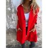 Fashion Autumn Winter Long Sleeve Women Hooded Jackets Solid Color Casual Single-breasted Loose Office Coats Plus Size Elegant Simple Long Shirts