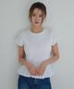 AWESOME STUDIO Frill Layered Short Sleeve T-Shirt White