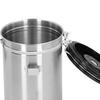 Coffee Beans Canister with Exhaust Valve Stainless Steel Storage Sealing Container with Spoon