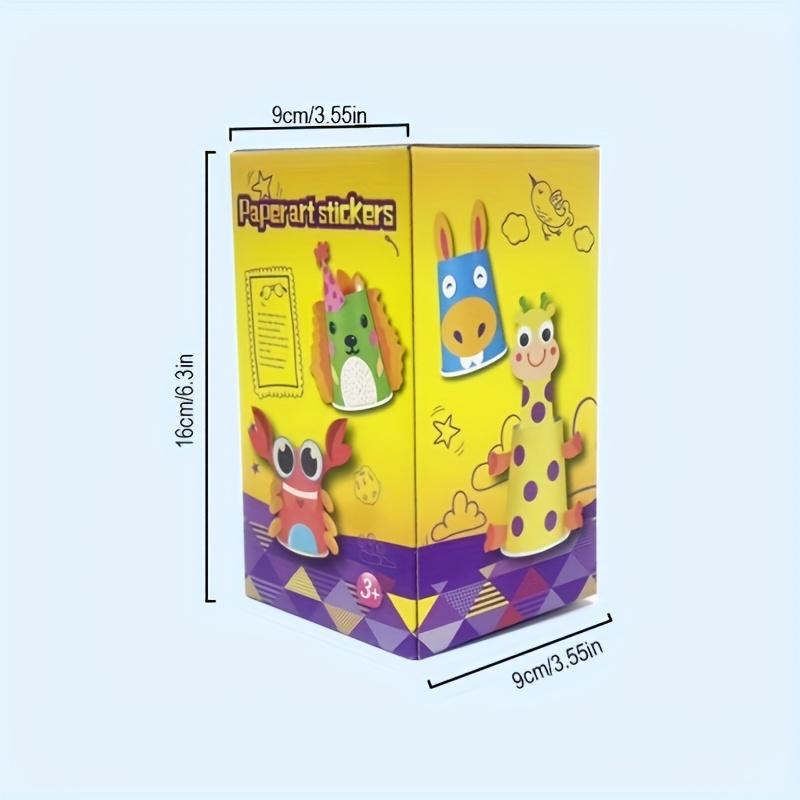 1Set Children's Animal Handicraft DIY Set Puzzle Handicraft Decoration Enhancement Hands on Ability Small Gift