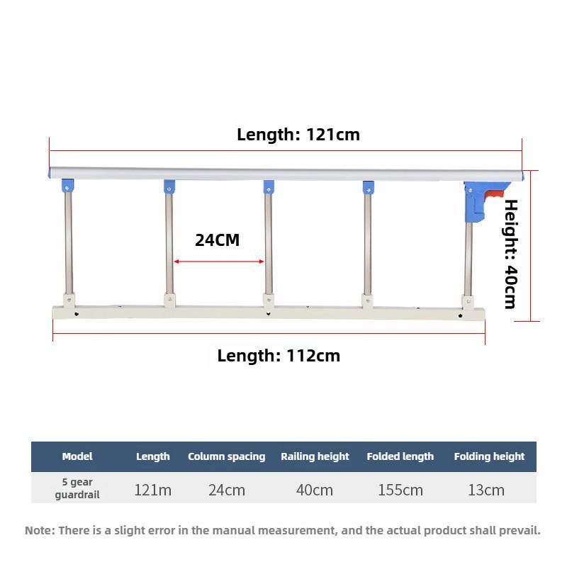 Dormitory Protective Bed Fence Household Foldable Armrest Elderly Anti Fall Guardrail Getting Up Assistive Device