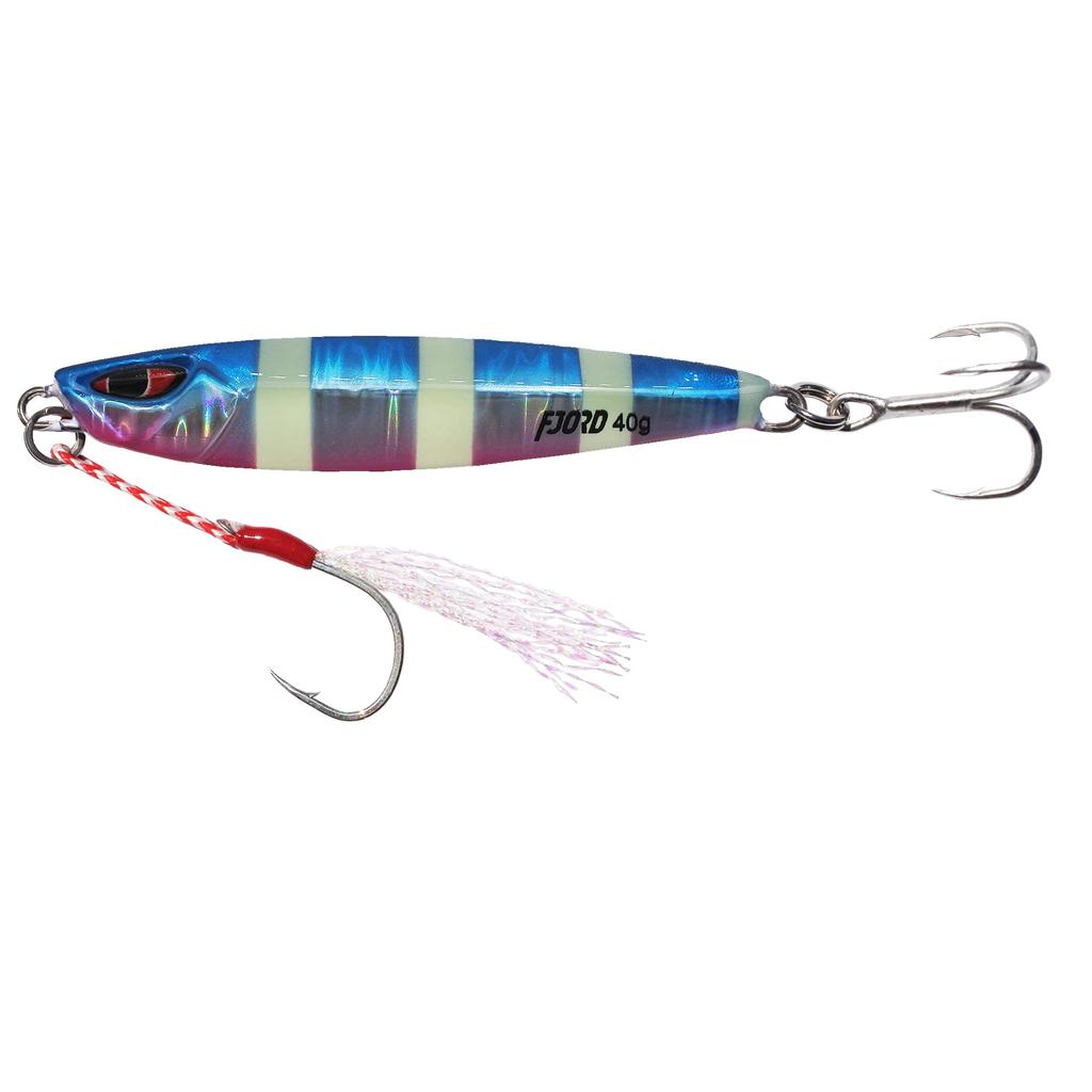 fjord Metal Jig 6-Color Set, 20g/40g, Slow Light, Shore Jigging Lure (40)