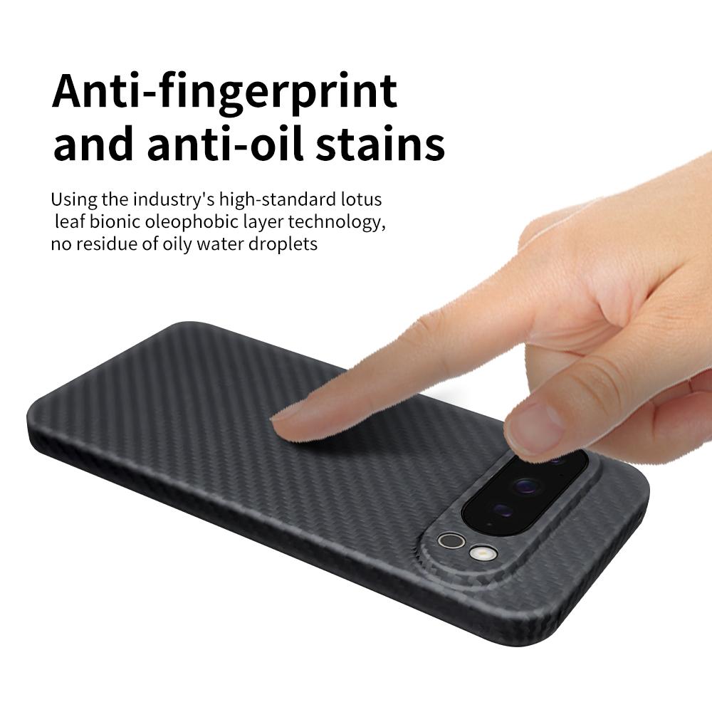 For Google Pixel 9 Pro XL Case 1500D Coarse Texture Aramid Fiber Phone Cover Precision Cut-Out