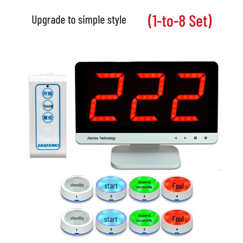 Zhanyu 8-Player Electronic Quiz Buzzer & Scoring System