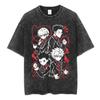 Anime Hunter X Hunter Phantom Troupe Printed Tshirt Mens and Womens Washed Tshirt High Quality Vintage Cotton Tshirt Tops
