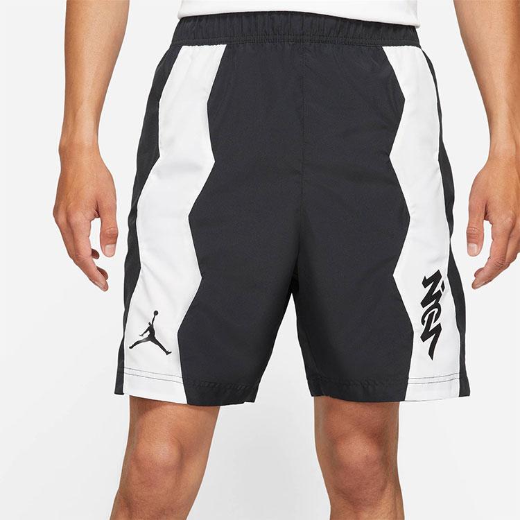 Jordan Spliced Quick-Dry Woven Sports Shorts Men Bottoms Black DH9714-010