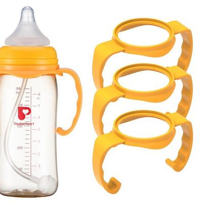 Alça para mamadeira Purea 3 peças. Mamadeira de toque suave com dois corações compatível, alça de mamadeira padrão 3, 1 pç.