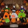 Halloween Hanging Ghost Pumpkin Windsock Outdoor Garden Lawn Party Decoration Scary Hanging Pendant Holiday Decor