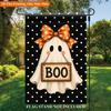 Double Sided Halloween Fall Pumpkin Garden Flag Linen Thanksgiving Lawn Flag  Patio