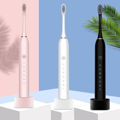Six-Speed Sonic Electric Toothbrush with USB Charging, Suitable for Adults and Children, Features Magnetic Levitation Technology