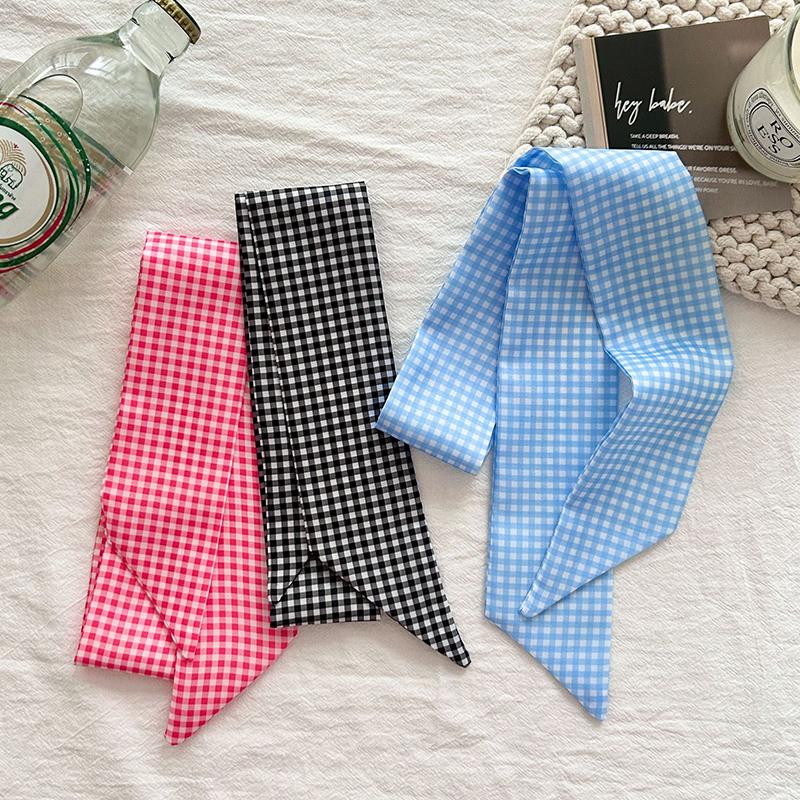 Fashion Multifunction Silk Scarf for Women  Hair Ribbons Headbands Bandana Female Bag Wrist Wrap Neckerchief Foulard Neck Ties