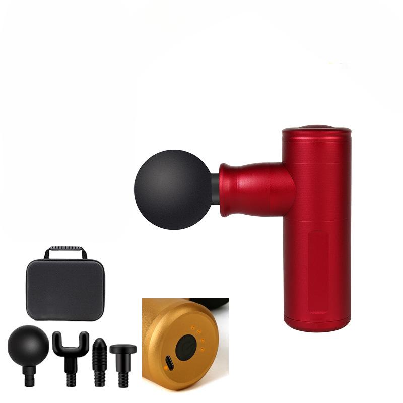Mini Fascial Gun Damski inteligentny elektryczny cichy aluminiowy stop profesjonalny relaksujący masażer dolnej części pleców