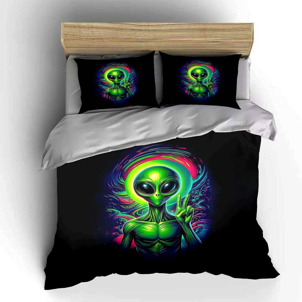 Celestial Alien Radiance. Bedding Sets Duvet Covers Pillowcases(1* Duvet Cover 2* Pillowcases Without Duvet Insert)