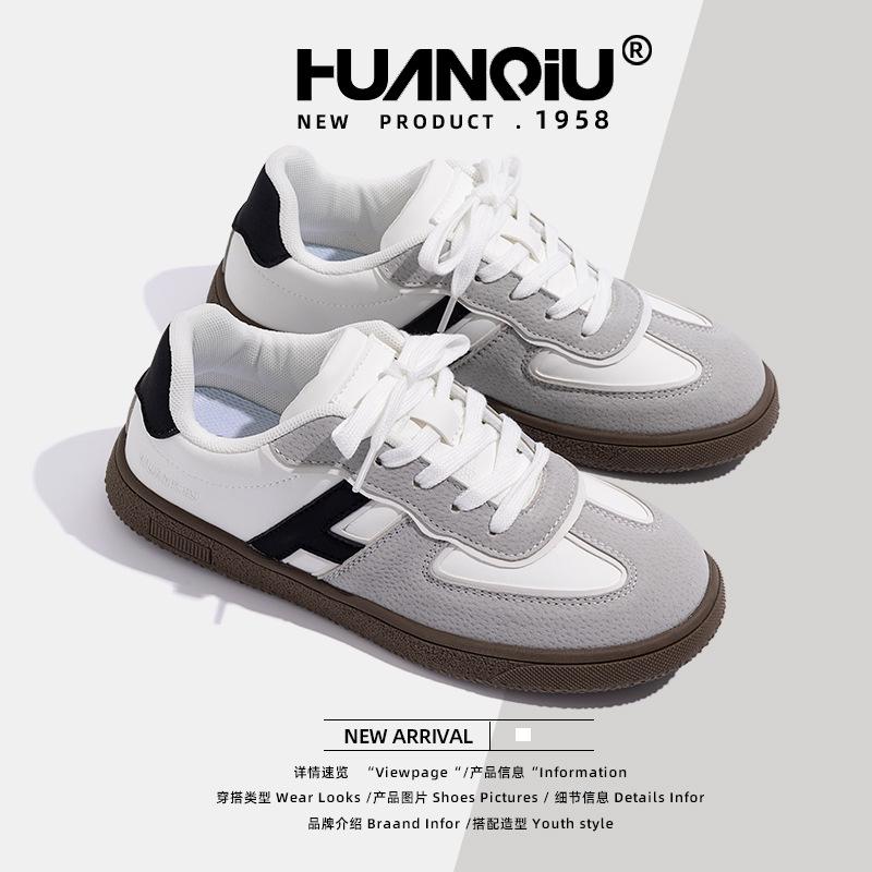 Globale dünne atmungsaktive deutsche Trainingsschuhe Damen 2025 Frühling neu vielseitiger Trend Nische flache Grundplatten-Schuhe ZHQ6327