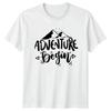 Adventure Begins T-Shirt Mountain Hiking Graduation Gift For Him Vintage Stylish Fashion Top For Everyday Wear