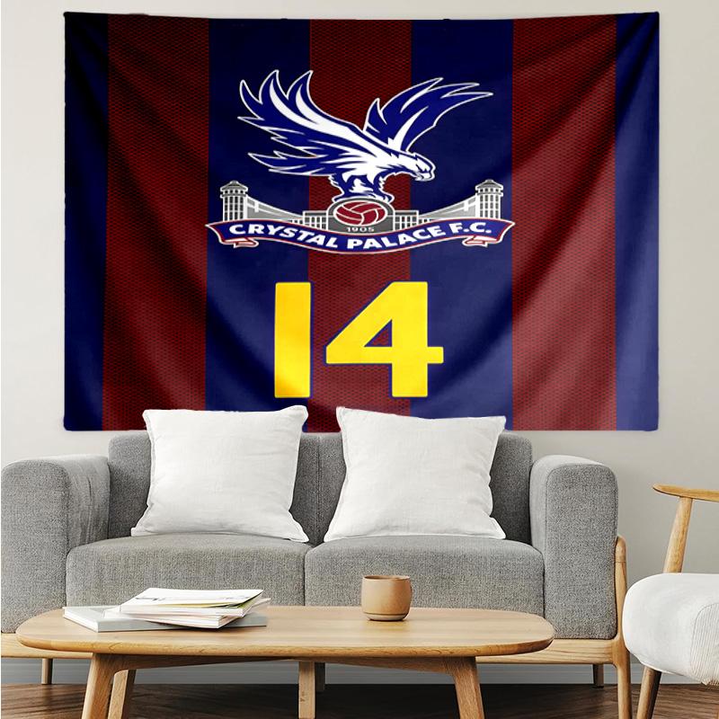 Crystal Fc Crest Printed Printed Tapestry, for Bedroom,Livingroom, dormitory, Large Wall Decor, Fabric Decor Fan Birthday Gifts