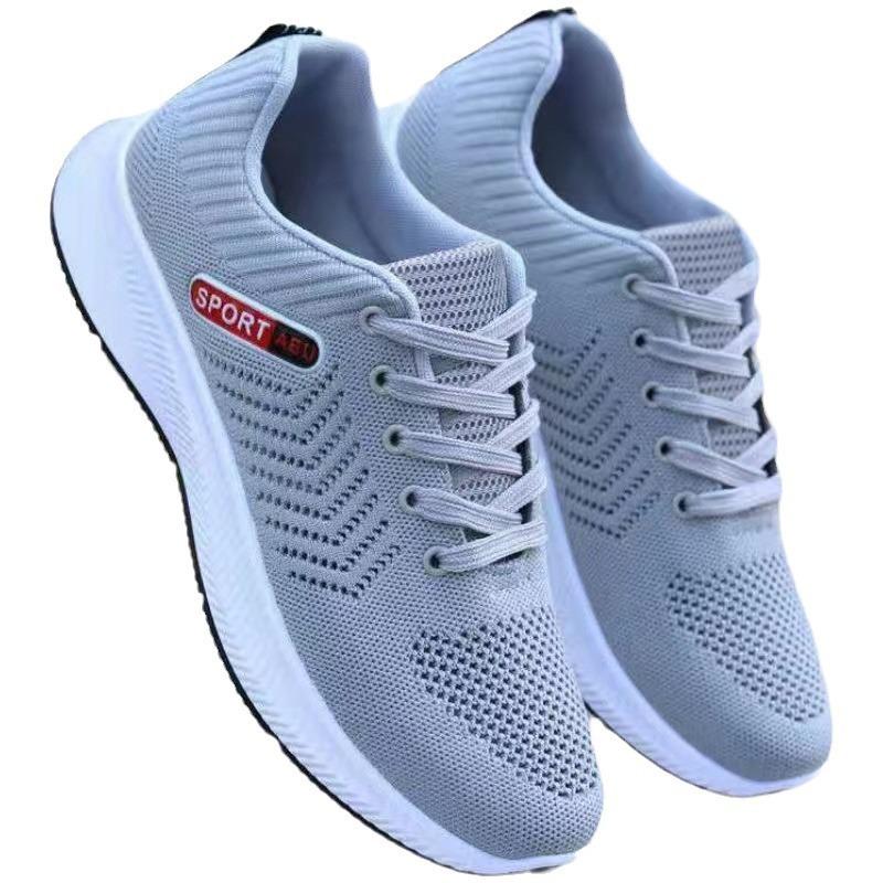 2024 Frühling & Herbst Herren rutschfeste Wanderschuhe - Bequemes gewebtes Mesh für mittleres Alter und ältere Menschen