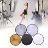 Light Reflector 80CM 5 In 1 Multi Disc Collapsible Circular Reflector for Photography Translucent
