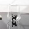 Taza de Vidrio con Figura de Gato sin Tallo Taza de Café Hecha a Mano Taza de Vino de Gato Linda Para Leche Cerveza