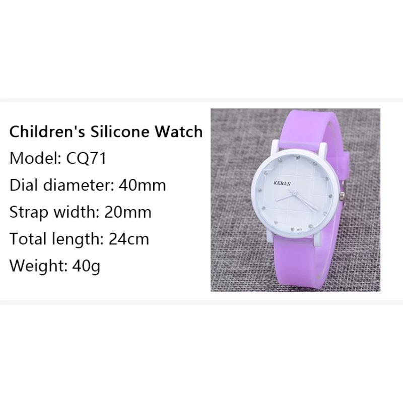 CQ71 Simple and Fresh Women Watch Fashionable and Casualsilicone Tapequartz Watch Elegant Clock Gift Watches for Woman