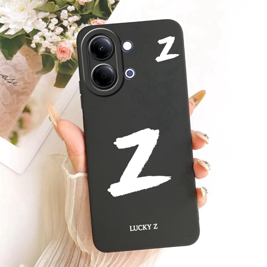 For Vivo Y05 4G Case Y11d Y11 5G Cover Lucky A-Z Letters Soft Silicone Coque Phone Case For Vivo Y21 5G V2553 Cases
