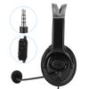 ABS Lightweight Computer Mobile Phone Gaming Headset Moving Coil 3.5mm Call Headphone for PS4Black