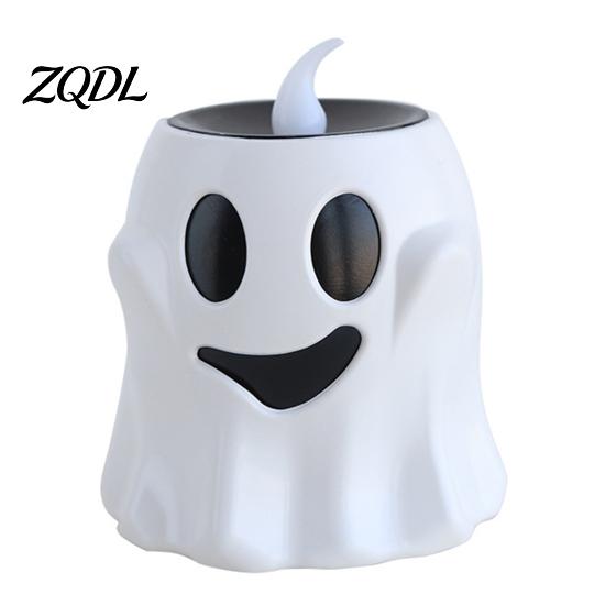 Halloween Theme Light Pumpkin Night Light, LED Spooky Skeleton Desk Lamp, Electric Candle for Holiday Party Home Office Decoration Holida Lamp