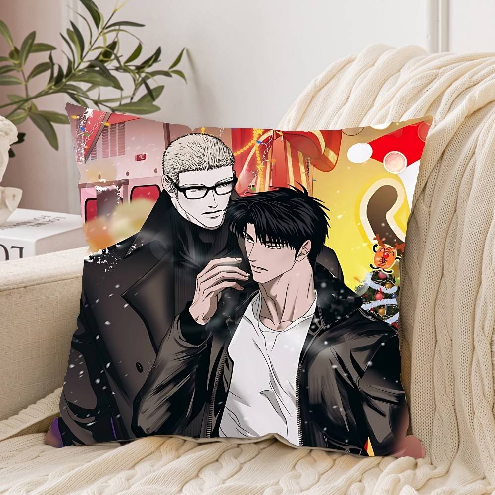 Bl S-Shutlines Pillow Case Cushion Cover Soft Cute Throw Pillow Case For Car Sofa Pillowcase Polyester With Zipper