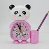 Ten Yuan Shop Student Table Panda Cartoon Pen Holder Alarm Clock Clocks Daily Use General Merchandise Company Gifts