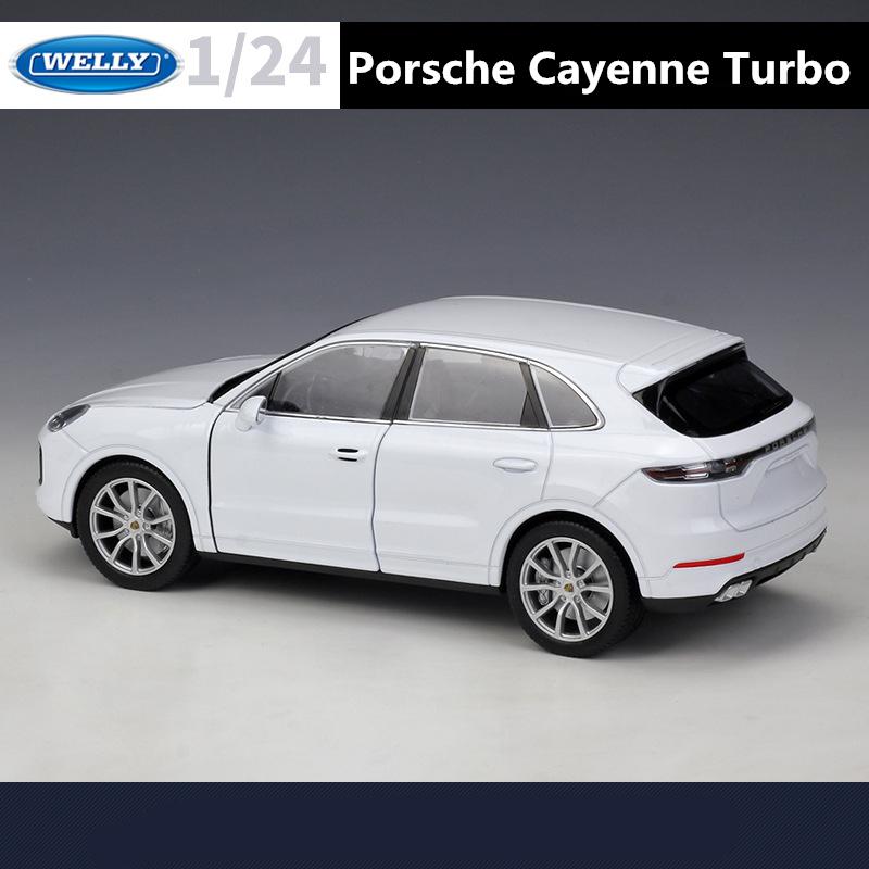 Welly 1/24 Porsche Cayenne Turbo SUV Alloy Car Model Diecast Metal Off-road Vehicles Car Model High Simulation Children Toy Gift