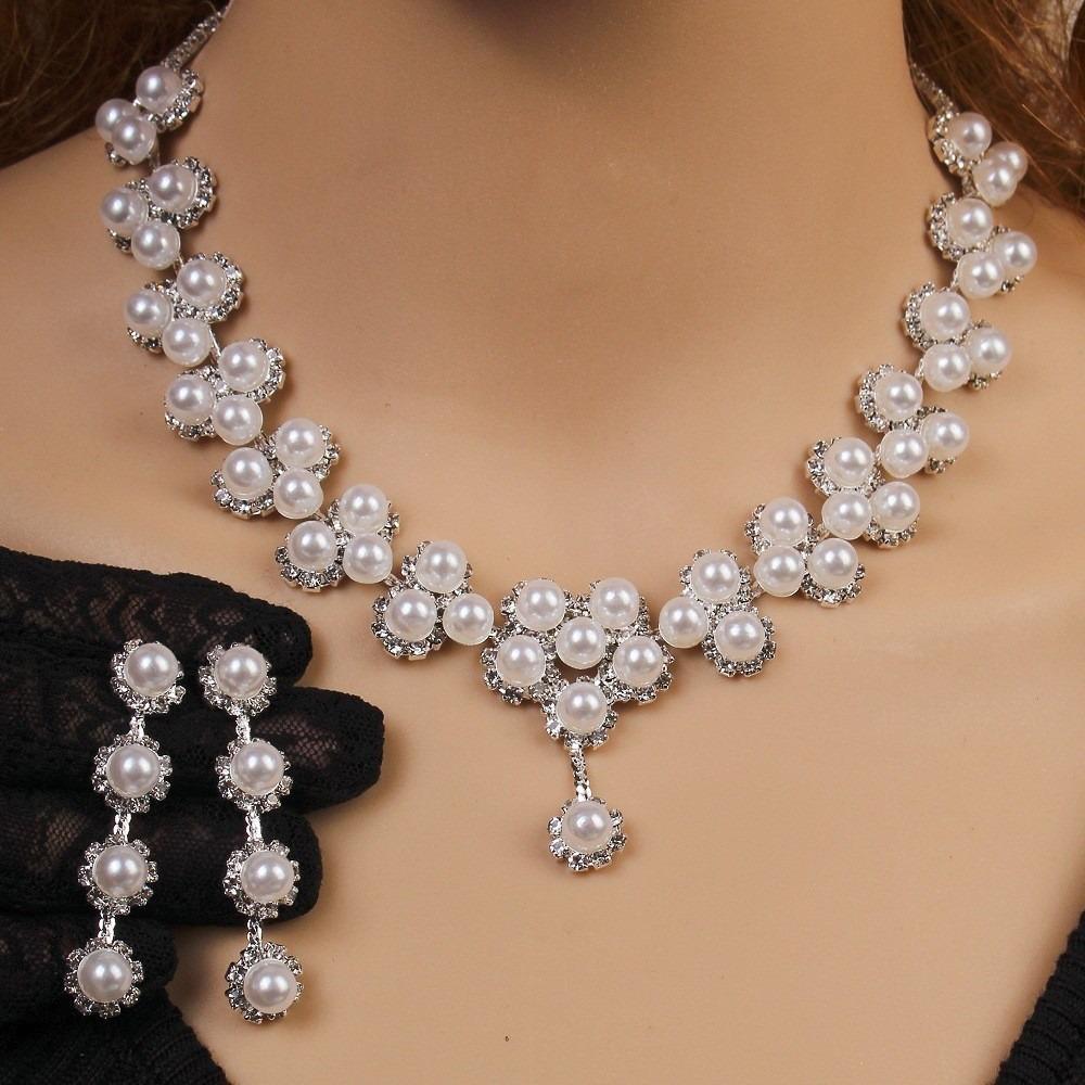 3pcs Fashionable Bride Necklace Zircon Set Imitation Zircon Necklace Earrings Set For Women's Wedding Banquet Accessories