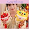 Good Luck Dragon Plush Toy Mascot Doll Red Fortune Dragon Pendant Gift Doll