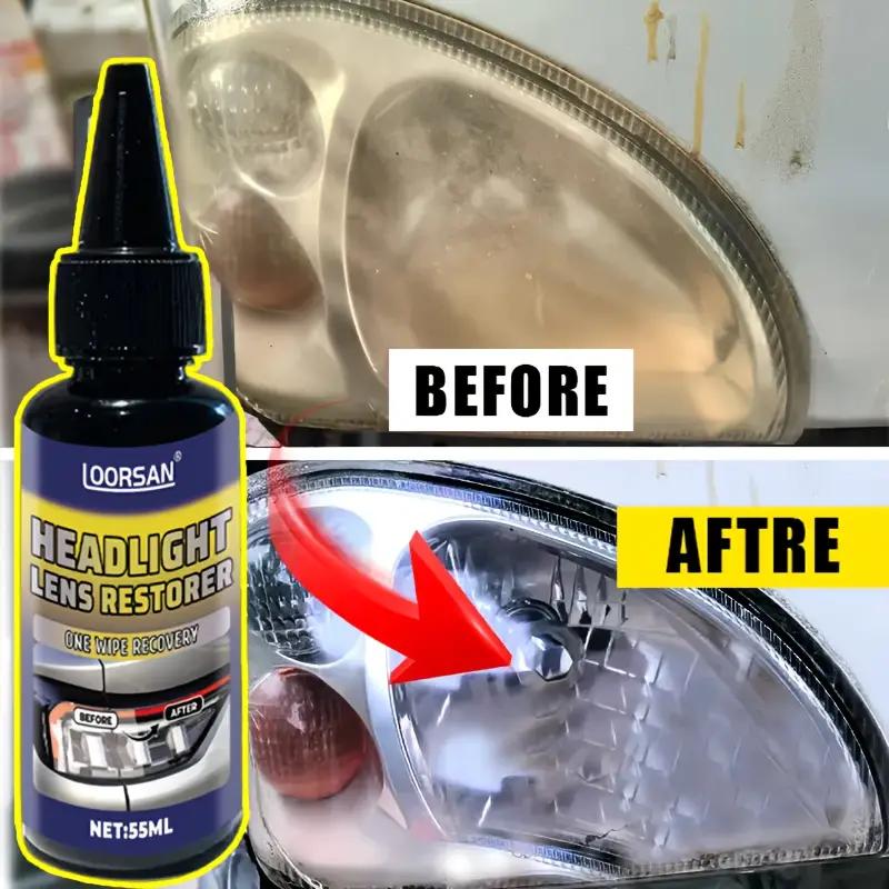 Professional Automotive Headlight Repair Paste, Easy-to-Use Headlight Maintenance Kit - Effectively Repairs Scratches