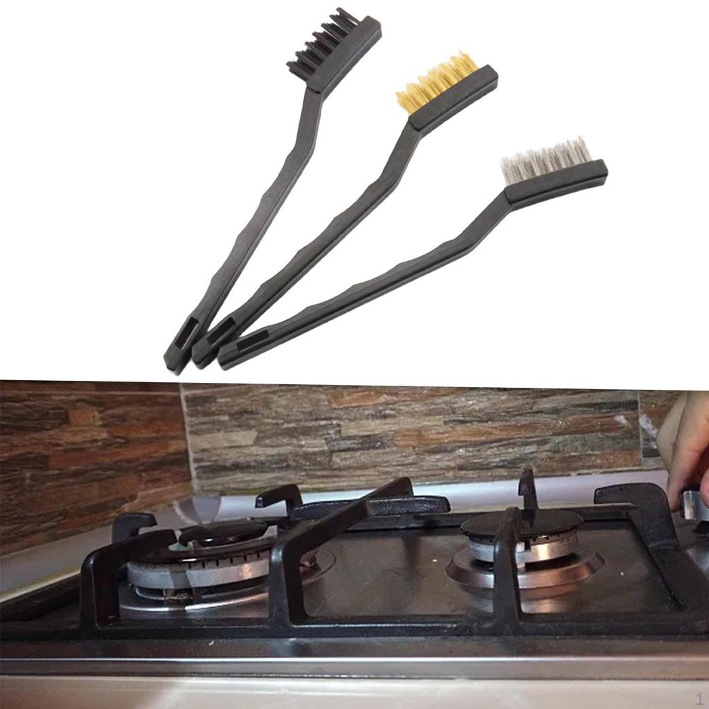 3 Pieces Wire Brush Set for Cleaning,Complete Cleaning Kit,Scratch Brushes Paint Rust
