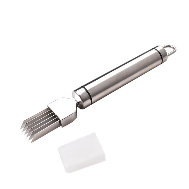 

Silver Scallion Vegetable Chopper High Quality Stainless Steel Cutter for Easily Slicing in Homes Kitchens 1