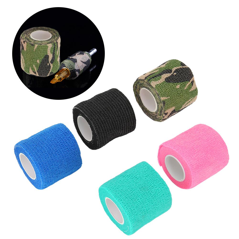 5pcs Disposable Self Adhesive Tattoo Bandage Tattoo Grip Cover Wrap Tattoo Supply