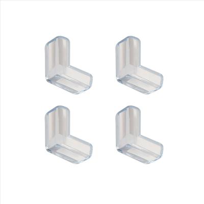 BHBL 4 Pieces Clear Safety Soft Plastic Table Desk Corner Guard Protector