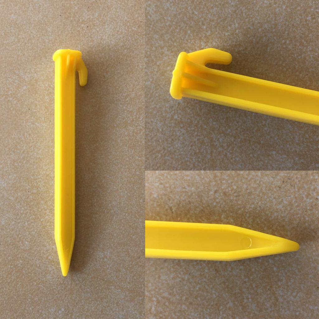 10Pcs Outdoor Ground Stake Campings Anchors Peg Plastic Tent Stake Heavy Dutys Beach Tent Peg Anchors Canopies Stake